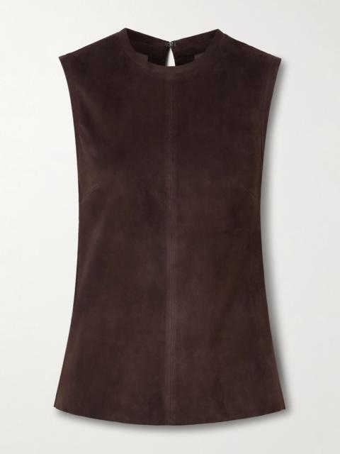 Miuccia suede tank Brown