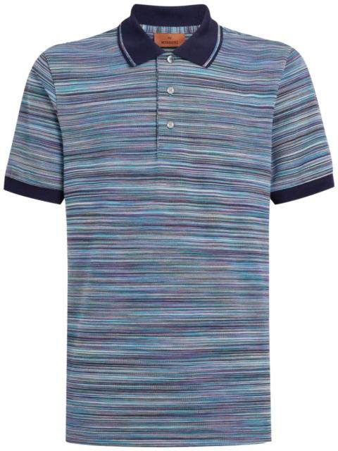 slub cotton polo shirt