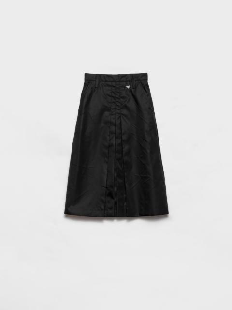 Flared Re-Nylon skirt