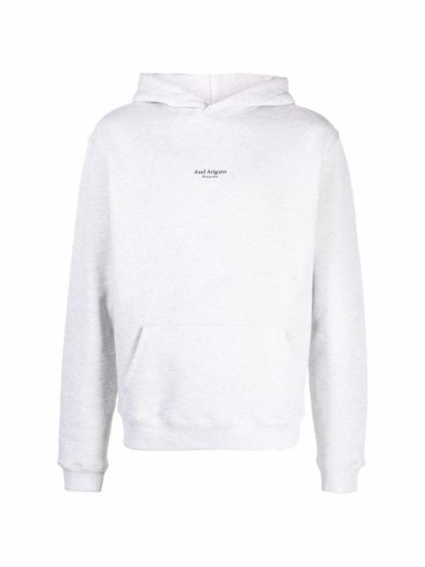 logo-print organic-cotton hoodie