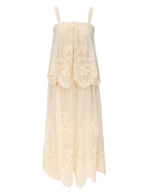 LUNA TIERED LACE SLIP