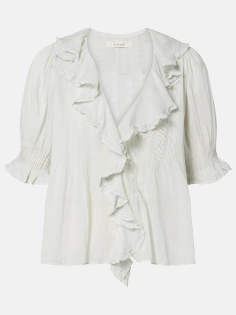 Embroidered cotton shirt