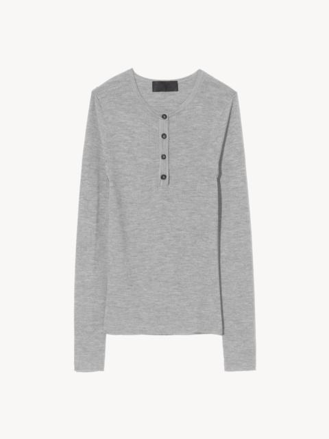 KLARISE HENLEY KNIT