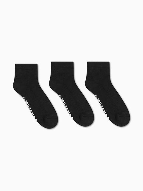 3-Pack Wordmark Quarter Socks