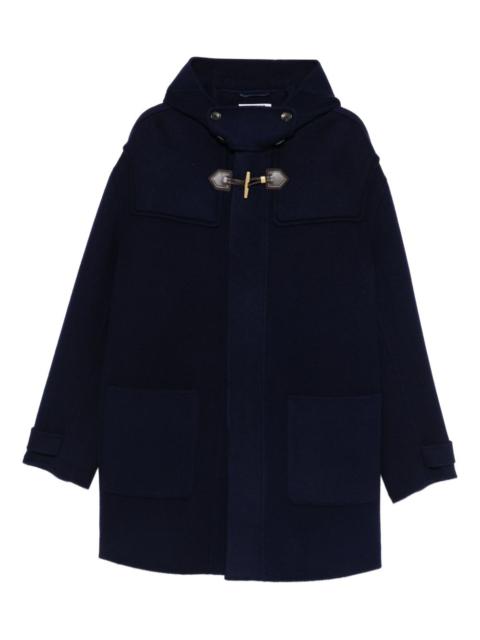 hooded toggle coat