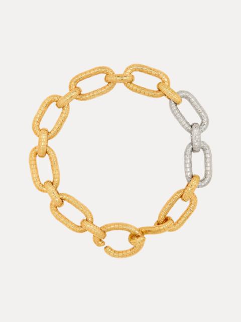 MOSAIC O CHAIN-LINK NECKLACE