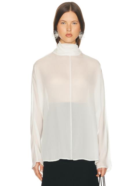 Dolman Popover Top in Cupro