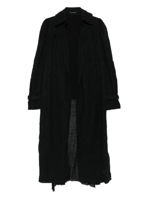 wool single-breasted coat