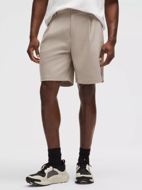 Woven Relaxed-Fit Pleated Short 8"