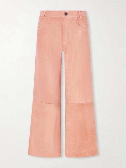 Lilou Suede Wide-leg Pants