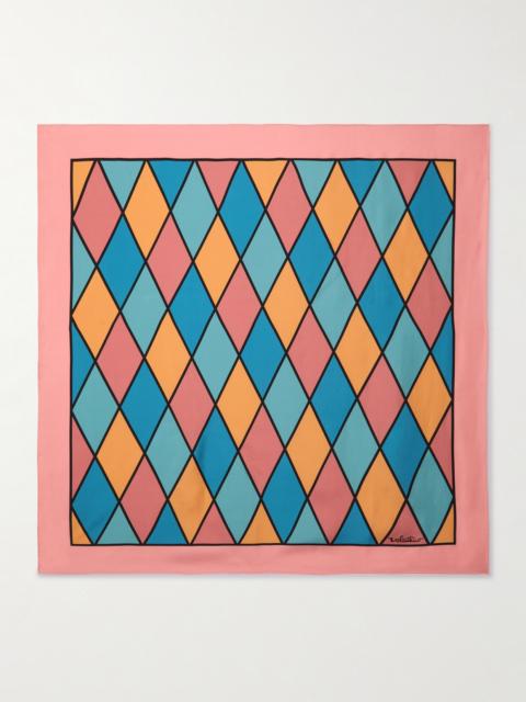 Rhombelle Printed Silk Scarf