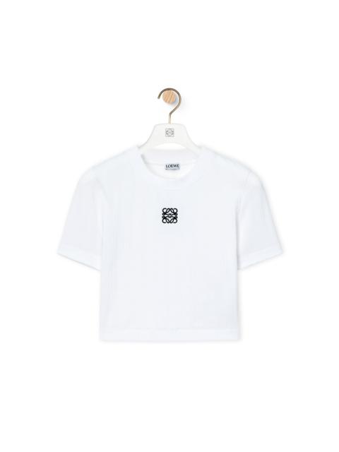 Cropped top in cotton