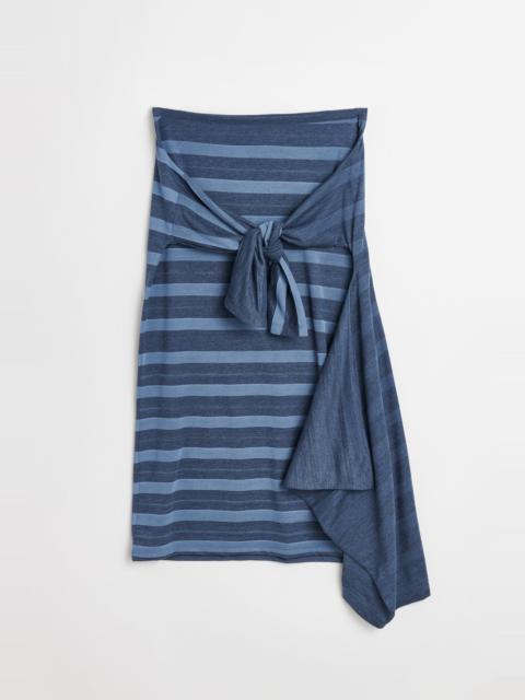 Sash Skirt 70S Jersey Wave Plisse