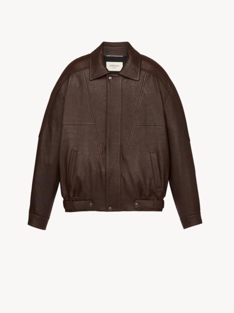 JACKET IN BUBBLED LAMBSKIN