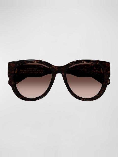 Acetate Cat-Eye Sunglasses