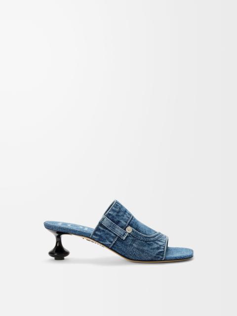 Toy Panta slide in washed denim