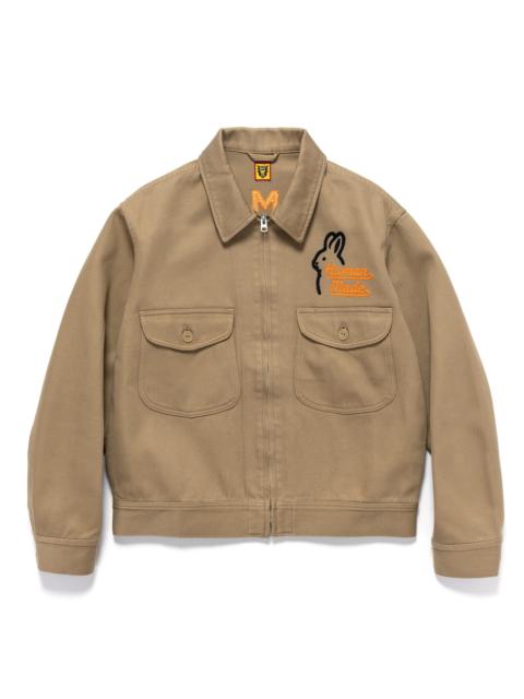 ZIP WORK JACKET BEIGE