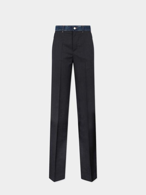 DARK REBEL RIDER WASH HYBRID DENIM TAILOR LOOSE PANT