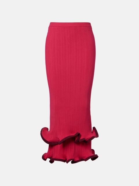 Millie ruffled midi skirt