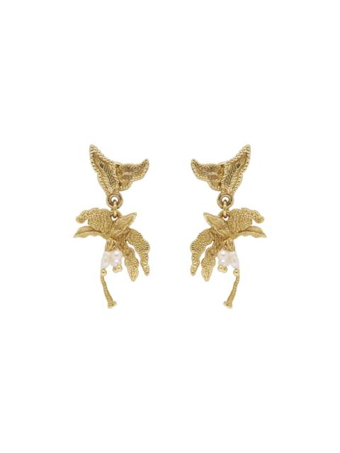 Jem Palm Tree Pearl Earrings