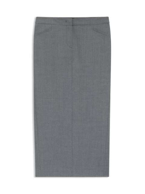PENCIL SKIRT IN MELANGE VIRGIN WOOL