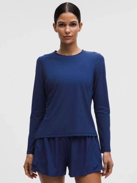 Side-Ruched Running Long-Sleeve Shirt