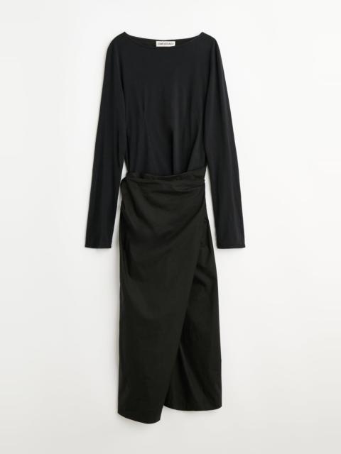 Twisted Dress Void Black Clean Jersey