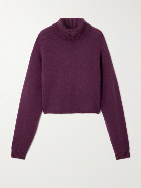 Cathie Cropped Cashmere Turtleneck Sweater