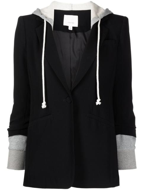single-breasted drawstring blazer