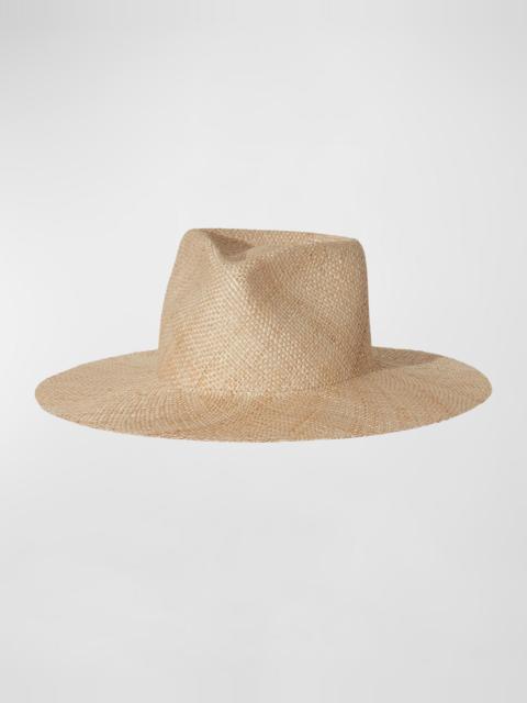 Misha Structured Straw Fedora Hat