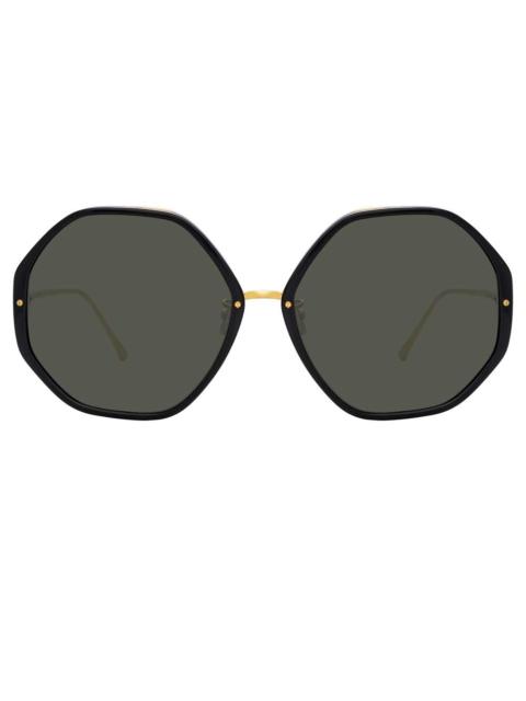 THE ALONA | OVERSIZED SUNGLASSES IN BLACK FRAME (C1)