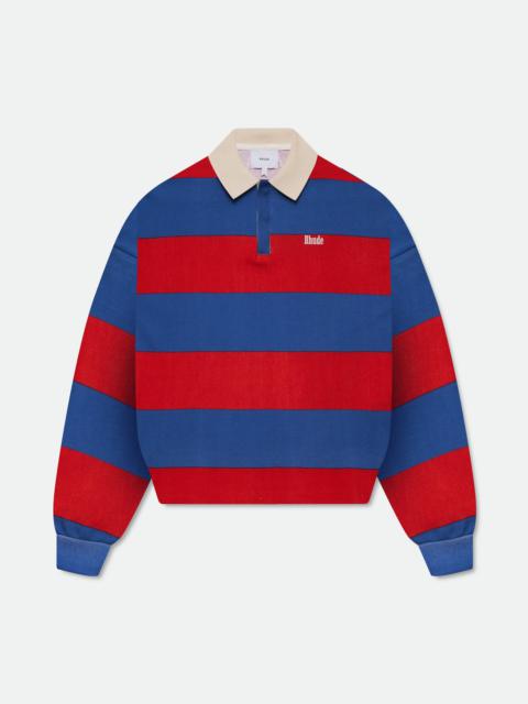 STRIPED PIQUE POLO