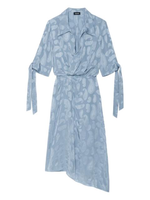 paisley-pattern dress