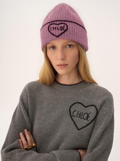 THE CHLOÉ ENCOEUR BEANIE IN WOOL & CASHMERE