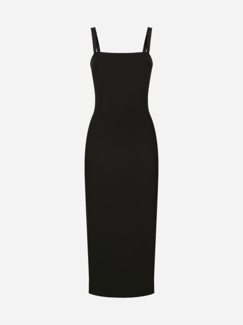 Jersey Milano rib sheath dress