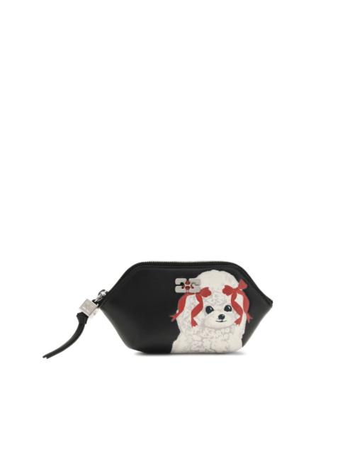Bou poodle-print coin purse