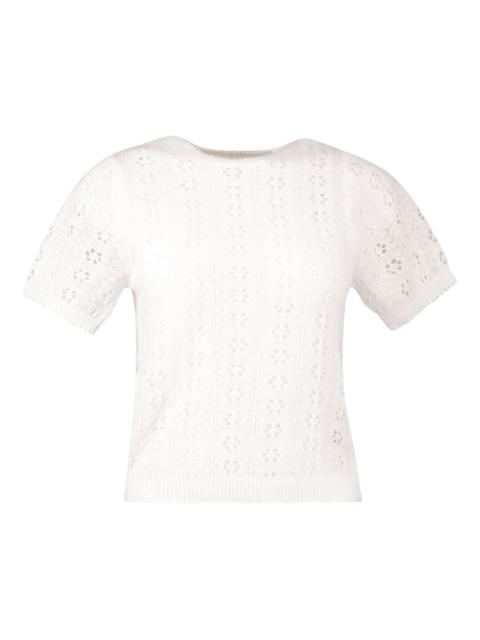 Monica openwork top