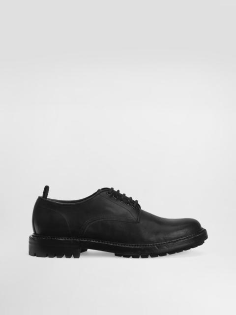 Calfskin derby shoes