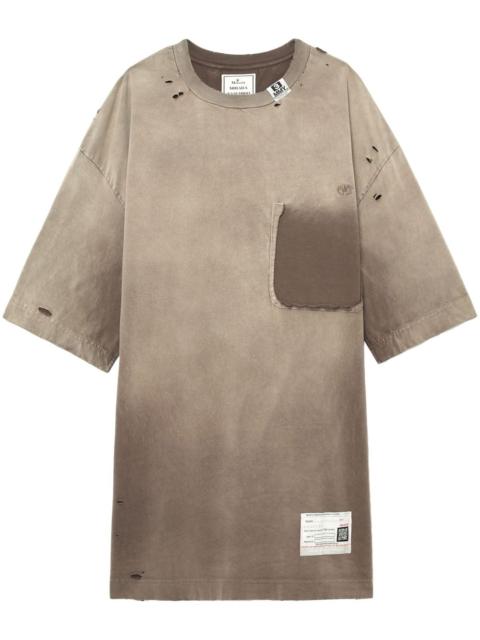 distressed-effect T-shirt