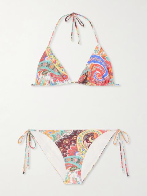 Paisley-print Bikini
