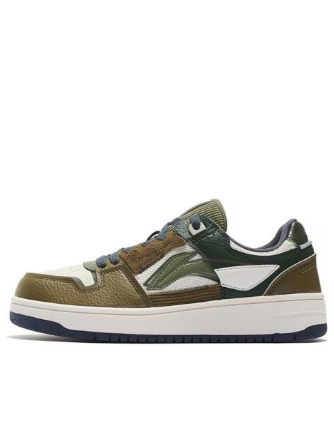 Li-Ning Classic Skateboarding 'White Olive Green' AGCS391-3