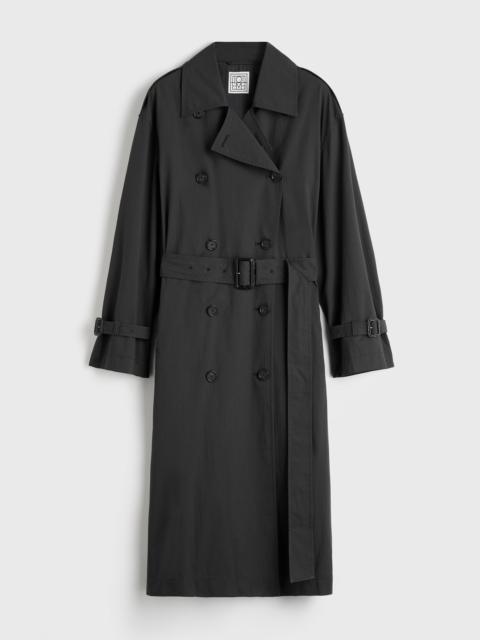 Crisp summer trench washed black