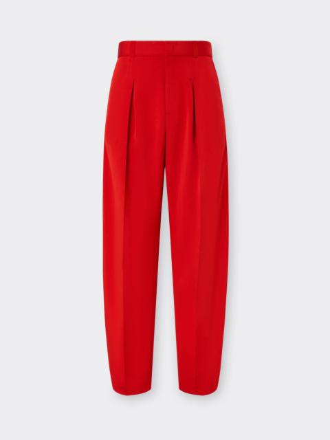 Cotton moiré faille trousers