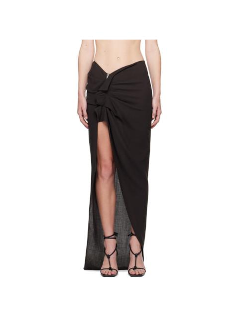 Gray Porterville Edfu Maxi Skirt
