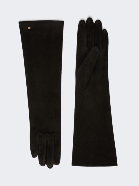 AFIDEESUEDE Long suede nappa gloves
