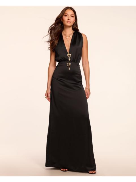 Martin Plunging Sleeveless Gown