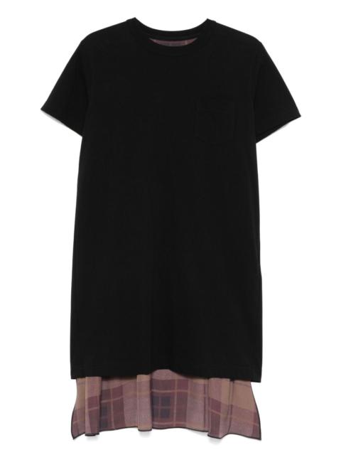 panelled mini dress
