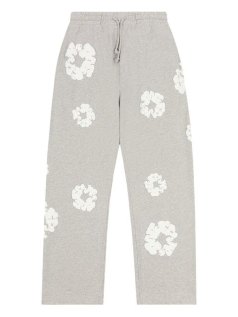 wreath-print track pants