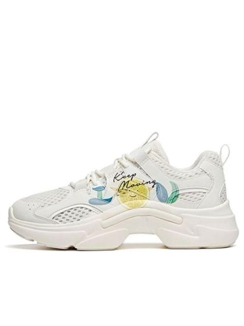 (WMNS) ANTA Running Series Sneakers 'White Yellow' 122028882-4