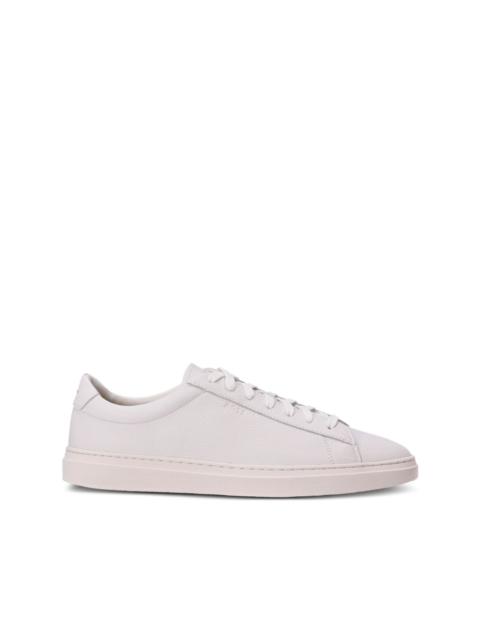 leather lace-up sneakers
